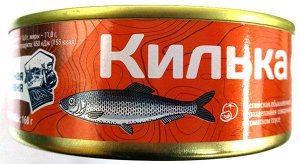 Килька каспийская обжар. в т/с Рыбная Деревня 240г