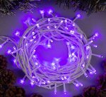 Гирлянда «Нить» 10 м, IP20, прозрачная нить, 100 LED, свечение синее, 8 режимов, 220 В