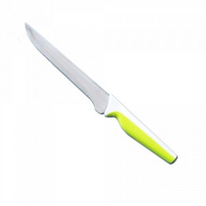 С62 Нож для срезания мяса с костей 15,5/0,10см  с бело-зеленой  ручкой ТПР, С62