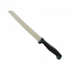 Хлебный нож 19,2/0,12см с черной полипропиленовой ручкой, РР-04К