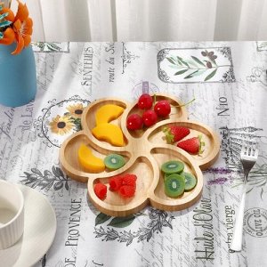 Менажница из бамбука, 25 x 1,5 см
