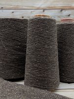 Пряжа для вязания 100 гр, Seta Lana 50% буретный шелк 30% меринос 20% па 1500м/100гр Коричневый