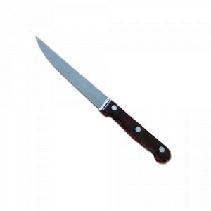 РТЗ-8 Нож для мяса 11,5/0,12см с темной  деревянной ручкой, РТЗ-8