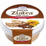 7.25.05 Халва подсолнечная c какао “Zlatea” 280г*18
