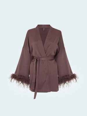 Блузка-кимоно с перьями, B2724/samali