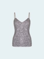 Топ с пайетками на бретелях, B3107/heels