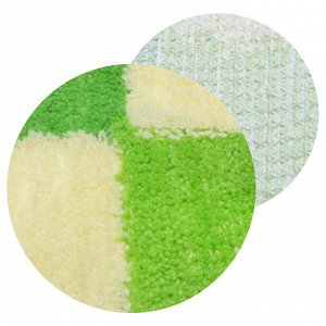 VETTA Набор ковриков 2шт для ванной и туалета, акрил, 50x80см+50x50см, зелёный4дизайна