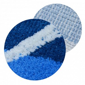 VETTA Набор ковриков 2шт для ванной и туалета, акрил, 50x80см+50x50см, синий4дизайна