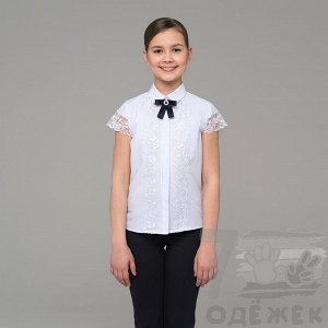 702-1 Блузка для девочки с коротким рукавом