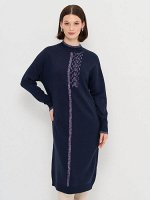 Платье женское 8800550/15 т.синий/синий/розовый меланж