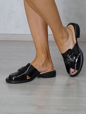 Шлепанцы женские VIKTORIA 501 BLACK LACQUER (8) от 1 шт.