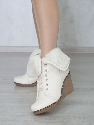 Ботинки женские зимние SS 22-428 CREME от 1 шт.