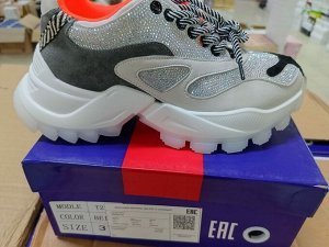 Кроссовки женские со стразами RIBBICA T21-1 \F06-675 (8) от 1 шт.