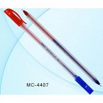 Ручка шариковая МС-4407 2-сторонняя красный и синий цвет Basir {Китай}