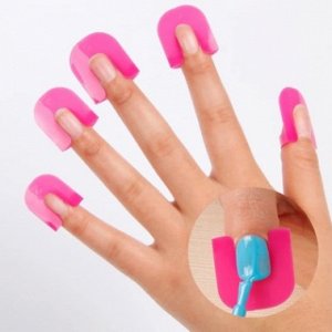 Пластиковые накладки на пальцы для покраски ногтей