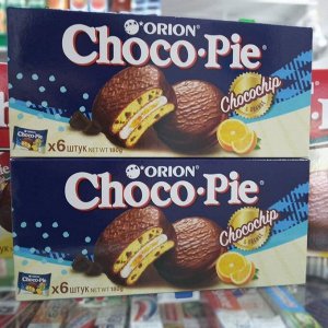 Choco Pie P Chocochip с кус шок 6*16