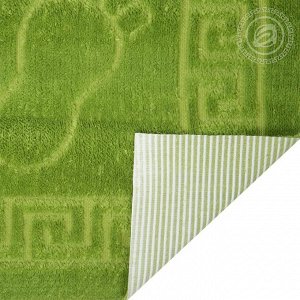 Полотенце на резиновой основе НОЖКИ (зеленый)