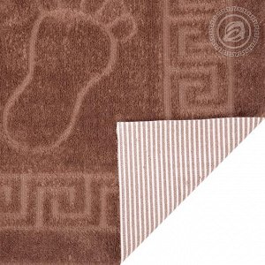 Полотенце на резиновой основе НОЖКИ (темно-коричневый)