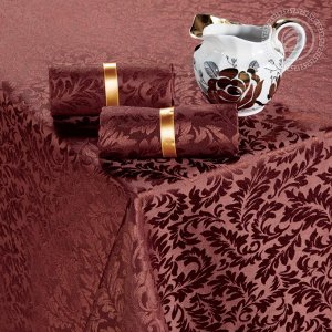 Набор столового белья Арабель шоколад (150х150см)