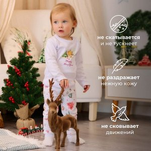 Пижама детская MINAKU Winter, белая.