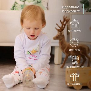 Пижама детская MINAKU Winter, белая.
