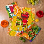 Комплект кухонных полотенец &quot;Коктейль&quot; 45*60