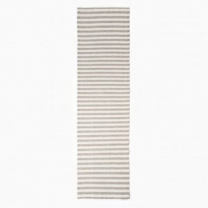Дорожка на стол Этель Soprano 40*146 см, лен 100%, 180 г/м*, белая/серая