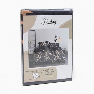 Комплект постельного белья Newday 1,5 сп "Звездопад" 147*215см,1 50*215см, 50*70см-1 шт, полисатин, 80г/м²
