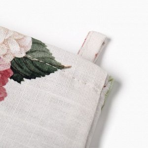 Варежка-прихватка «Этель» Bloom 20x27 см, 100% хлопок, 210 г/м²