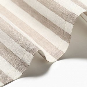 Дорожка на стол Этель Soprano 40*146 см, лен 100%, 180 г/м*, белая/серая