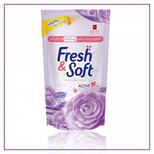 LION "Essence Fresh & Soft" Кондиционер для белья  600мл "Violet Romanc"  (Charming Kiss) (мяг.уп.) /24шт/Таиланд