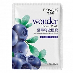 Маска для лица тканевая Bioaqua Wonder с экстрактом черники 30 g