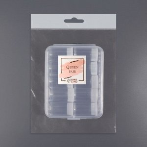 Органайзер для хранения мелочей, 10 баночек, 5 мл, 12x9x2.9 см, прозрачный