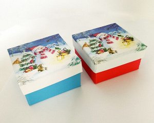 Подарочная коробочка, Снеговик
