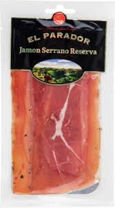 Окорок сыровяленый  "Jamon Serrano Reserva"/"Хамон Серрано Резерва" ТМ «EL PARADOR», нарезка 60 г  в вакууме