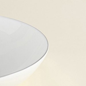 Тарелки глубокие SL Home «Каскарон», 700 мл, d=20 см, набор 2 шт., костяной фарфор, белые