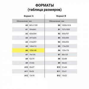 Блокнот МАЛЫЙ ФОРМАТ (108х150 мм) А6, 56 л., твердый перепле