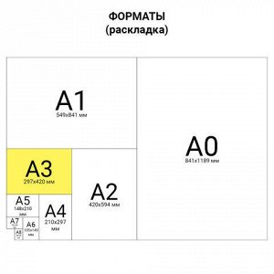 Альбом д/пастели А3 297х420мм, 20л. (10л. бум.280г/м, 10л.калька) сутаж, сл.кость, Палаццо, АПС3