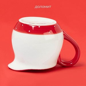 Молочник новогодний Доляна «Весёлые гномы», 300 мл, 13,2?9,4?9 см, доломит, белый