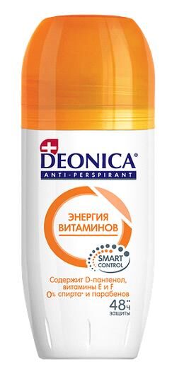 Deonica Энергия витаминов дезодорант антипер. 50 мл жен защ.48ч д/в т.кожи свеж. ролик / 6шт / 46 00104 03545 6 S / 035456 Код: УТ-00529179