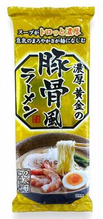 Лапша Yamamoto Seifun с Тонкацу с соевым молоком (золотистая) 240г, 1/20