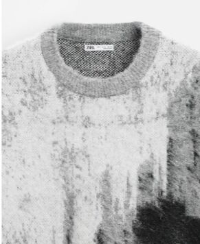 СВИТЕР JACQUARD С ВОРСИСТОЙ ТЕКСТУРОЙ арт. 3920370, серый