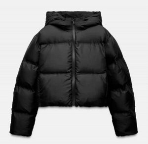 СТЕГАНЫЙ ПУХОВИК WATER REPELLENT арт. 4749747 4341749, черный