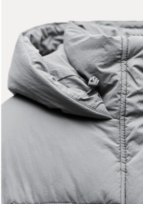 СТЕГАНЫЙ ПУХОВИК WATER REPELLENT арт. 4749747 4341749, серый
