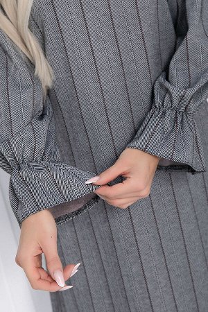 Платье Есения (серое) П12271-30