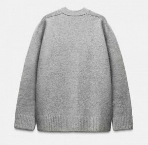 КАРДИГАН ИЗ МЯГКОЙ ТКАНИ арт. 2142257, серый меланж