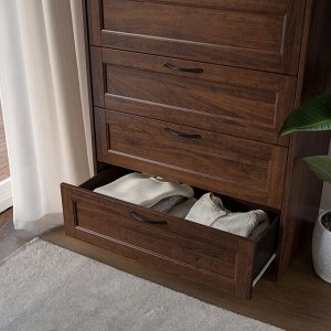 SONGESAND, Комод с 4 выдвижными ящиками, коричневый, 82х104 см