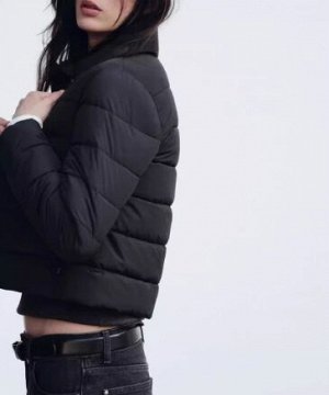 ПУХОВИК WATER AND WIND PROTECTION С ВЫСОКИМ ВОРОТНИКОМ арт. 8073228, черный