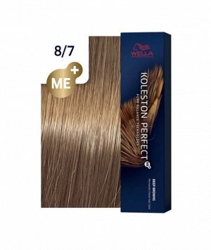 Велла Краска для окрашивания волос 8/7 светлый блонд коричневый WELLA Koleston 60 мл