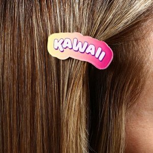 Заколки для волос на открытке Kawaii, 3,7 х 1,4 х 1 см